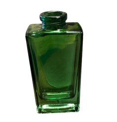 glass green tall bottle vase 