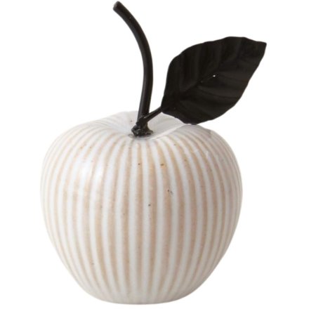 White Porcelain Apple, 10cm 