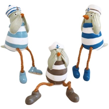 3/A Sailor Seagull Danglers, 16cm 