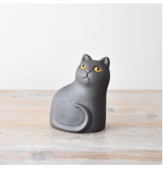 cute sitting cat ornament 