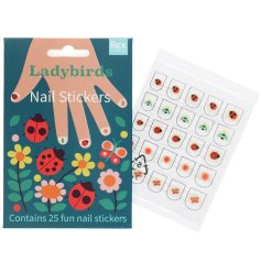 A gorgeous pack of 25 stickers for a little ones nails in beautiful natures designs from the Ladybird collection. 