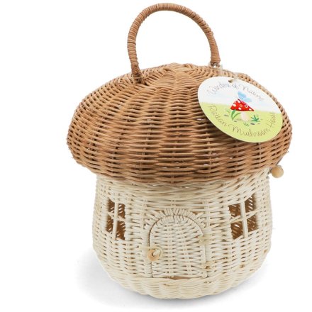 A gorgeous rattan mushroom house, part of the Wonders of Nature collection. 