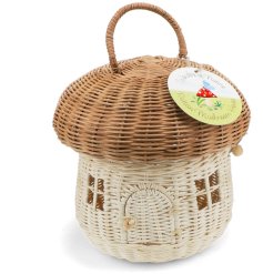 A gorgeous rattan mushroom house, part of the Wonders of Nature collection. 