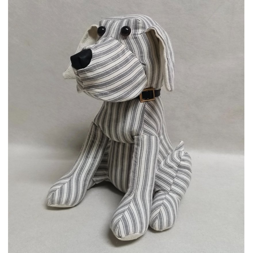 Polyester Striped Dog Door Stop, 26cm 