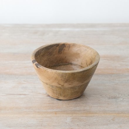 Wooden Fruit Bowl, 12.5cm 