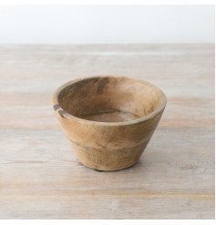 Upgrade your hosting game with this charming rustic bowl.