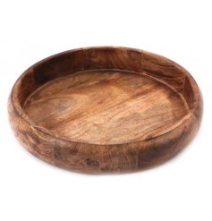 upgrade your serving game with this stunning wooden bowl.