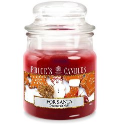 Spread some holiday cheer with our festive Santa Candle Jar. 