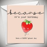 a sweet strawberry birthday card perfect for your loved ones 