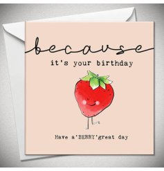 a sweet strawberry birthday card perfect for your loved ones 