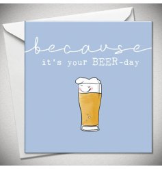 Celebrate with the birthday boy/girl, ideal for the beer enthusiast!