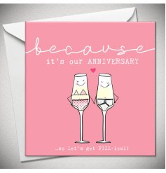 Pop, Fizz, Celebrate! Make your anniversary extra special with Its Our Anniversary, Fizzical 15cm