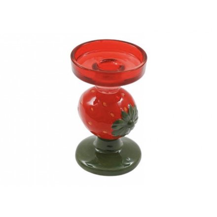 Small Strawberry Candlestick, 15cm 