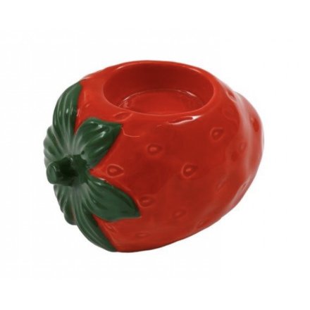 Strawberry Tea Light Holder, 10.5cm