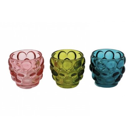 3/A Candle Holder Bobbled  7.8cm 