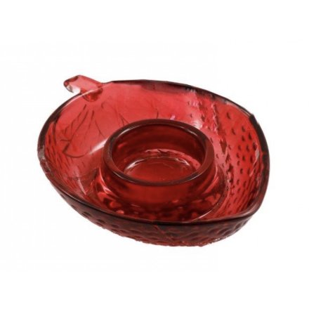 Strawberry Tlight Holder, 13.5cm 