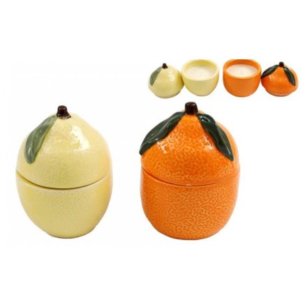 2/A Fruit Candle Pot W/lid, 11cm 