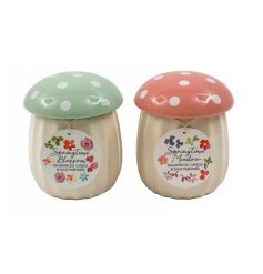 Add a little whimsy to your home with our charming Mushroom Candle pot