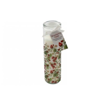 Strawberry Tube Candle, 20cm 