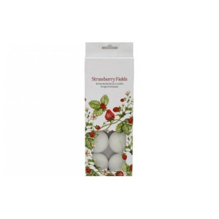 Pk10 Strawberry Tealights