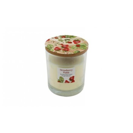 Strawberry Field's Lidded Candle, 10cm