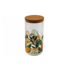Add a touch of zest to your kitchen with our vibrant  lemon design storage jar