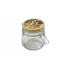 Infuse a touch of fruity charm into your storage with this adorable glass jar. 