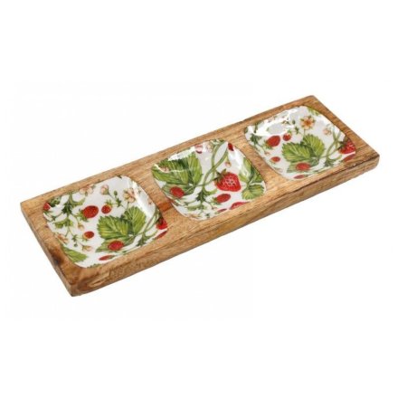 Strawberry Serving Tray - 30cm