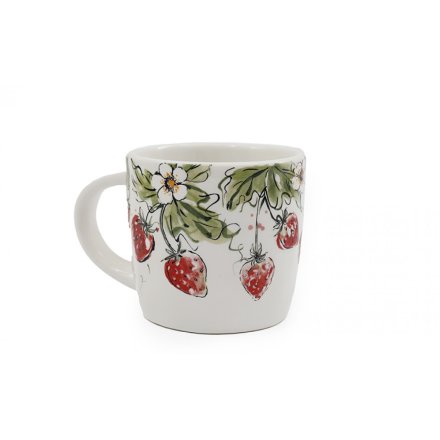  Strawberry Print Mug, 13.7cm 