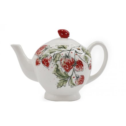 25.5cm Strawberry Print Teapot