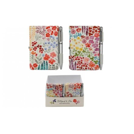 Spring Notebook & Pen Set, 10cm