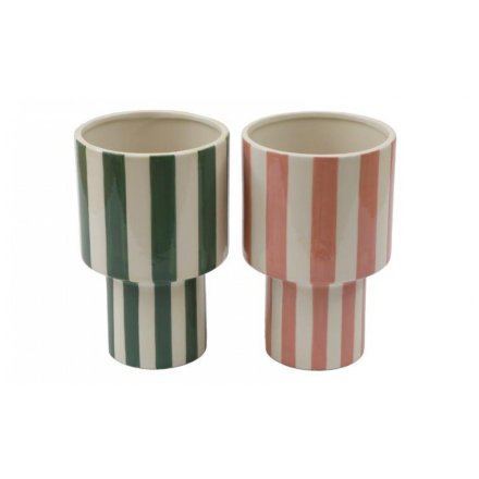 2/A Vase Cabana Stripe, 22cm 