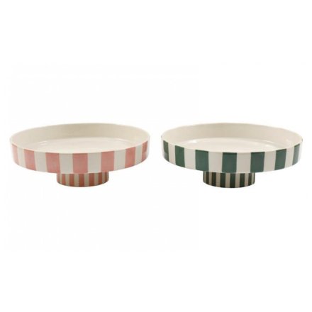 2/A Cabana Stripe Cake Stand, 27.cm 