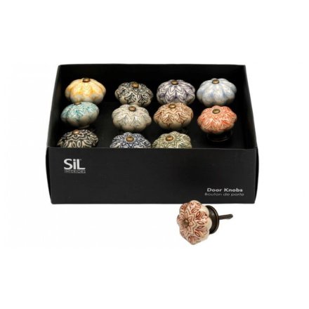 12/A Flower Shape Door Knobs, 7cm 