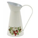 charming with vase embossed with a stylish strawberry pattern 