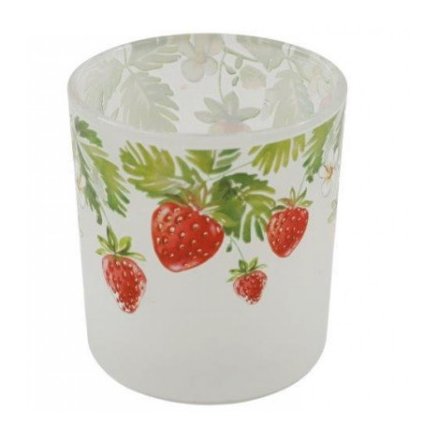 Strawberry Candle Holder, 10cm