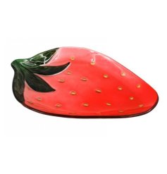 Enhance your dining with the charming Strawberry Glass Plate, perfect for adding a sweet touch to any meal.