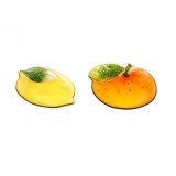 Indulge in citrus heaven with our Lemon & Orange Glass Plate 