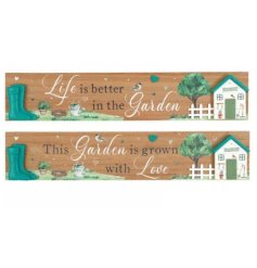 Add charm to your outdoor space with our Garden Life Plaque. 