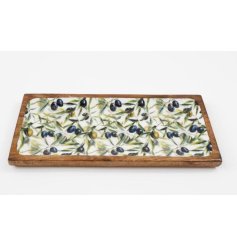 Level up your serving skills with this elegant olive tray - a stylish addition to any gathering.