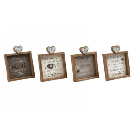 4a Tea/ Coffee Plaque, 15cm