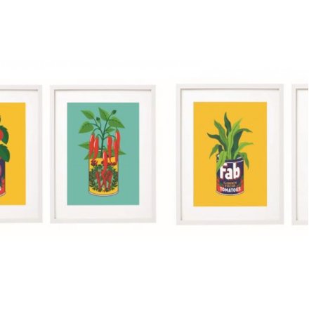 40cm 4A Plant Tin Wall Art