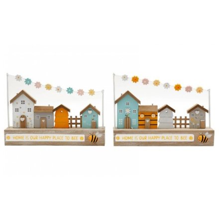 2/A Houses Stand Bee Deco, 25cm 