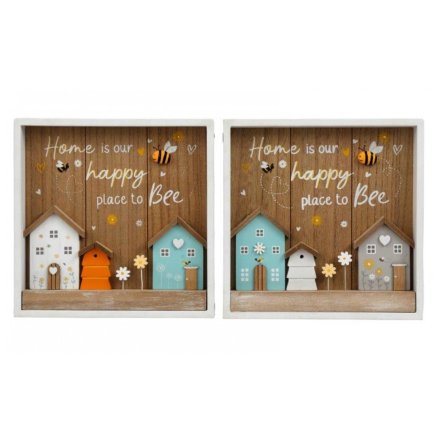 2/A Bee Happy Home House Deco, 24cm 