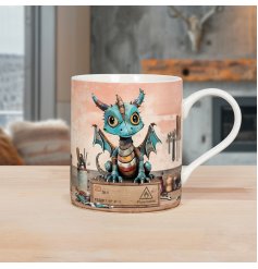 Release your dragon spirit with the Scrap Dragon Mug.