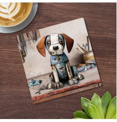 Give your home a charming touch with our Scrap Beagle Coaster 