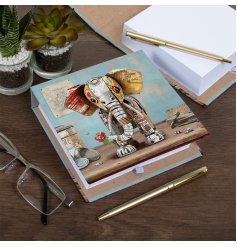 Jot down ideas with our eco-friendly Scrap Elephant Notepad, crafted from recycled paper and featuring blank sheets.