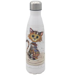 stay hydrated on the go with this bug art water bottle