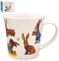 the perfect mug for all hare and rabbit  lovers 