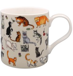 Start your day on the right paw with our adorable Kitty Cats Mug 